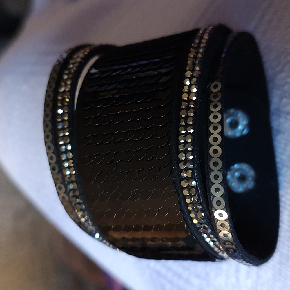 Paparazzi sequin bracelet , unisex, NWOT